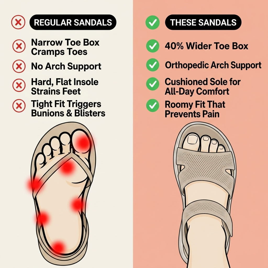 Ambyla Wide & Stretch Walking Sandals